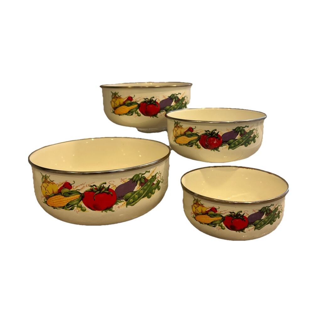 Set 4 Tabletops Unlimited Vitroceramic Gas Electric Induction Nesting Bowls